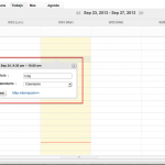 Zoho Calendar captura de pantalla de evento creado