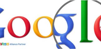 Logo de Google con lupa