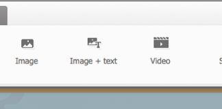 zoho sites captura de pantalla de la barra de menu de edicion