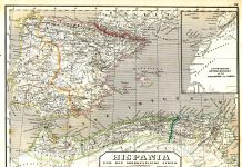 Mapa antiguo hispania