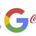logos de apple google y cocacola sobre fondo blanco