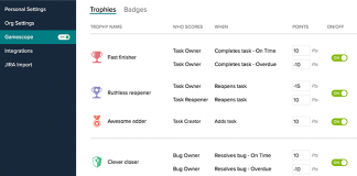 zoho projects captura de pantalla de la pestaña gamescope mostrandolos trofeos