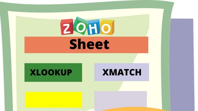 XLOOKUP, XMATCH y 6 nuevas funciones en ZOHO Sheet
