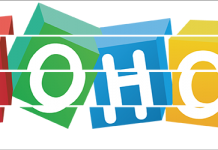 Logo de Zoho fragmentado
