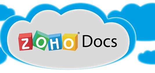 Logo de Zoho docs en una nube dibujada